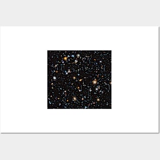 Hubble Ultra Deep Field, ultraviolet coverage (C041/7505) Posters and Art